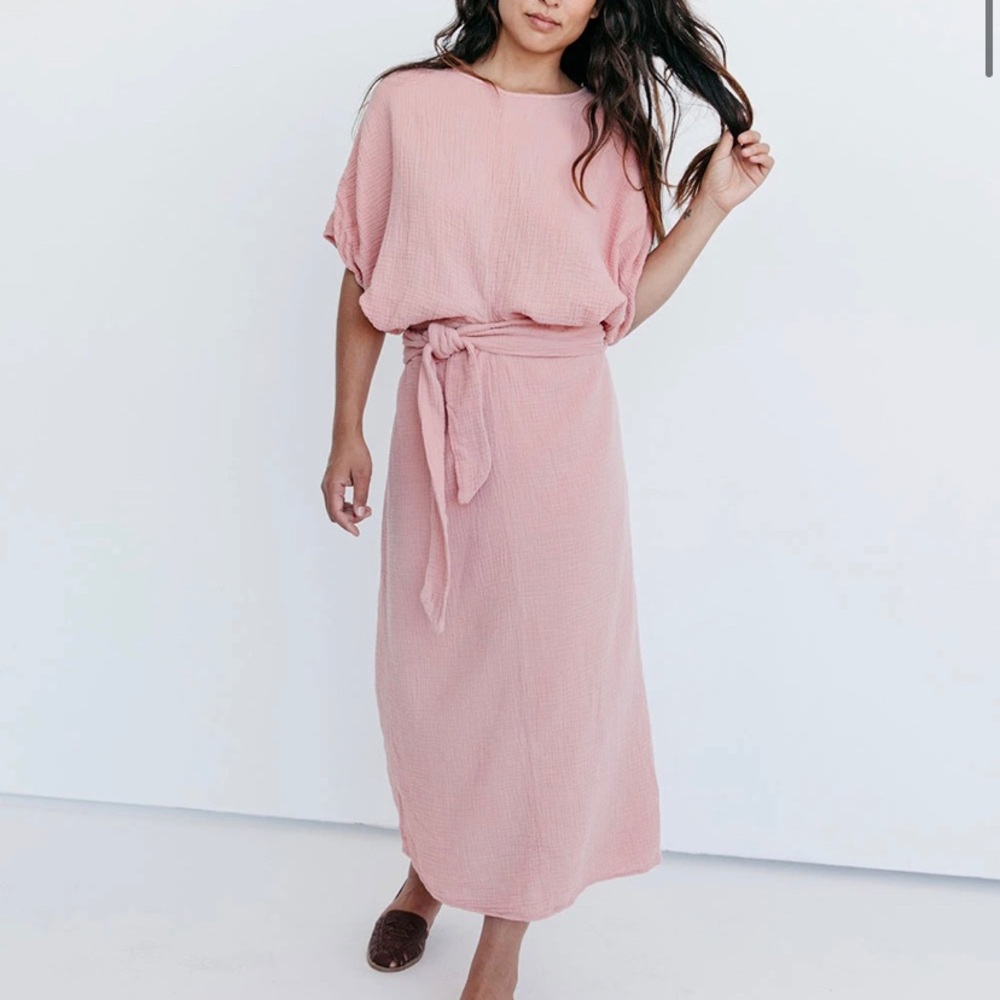 Sunday Dolmam Dress in Clay